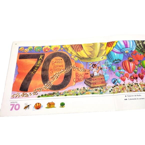 De Uno A Cien. Paperback book for Number Teaching Counting to 100 - No CD - Picture 3 of 9